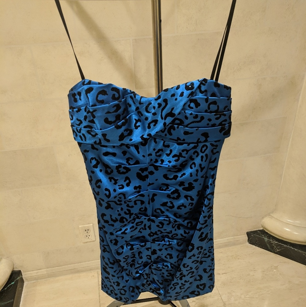 Windsor blue and black dress